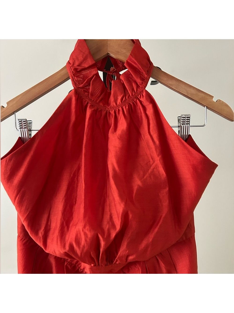 Banana Republic Halter Midi Dress, Size 4, Colour Burnt Orange. - Picture 4 of 9